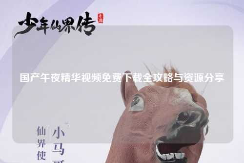 国产午夜精华视频免费下载全攻略与资源分享