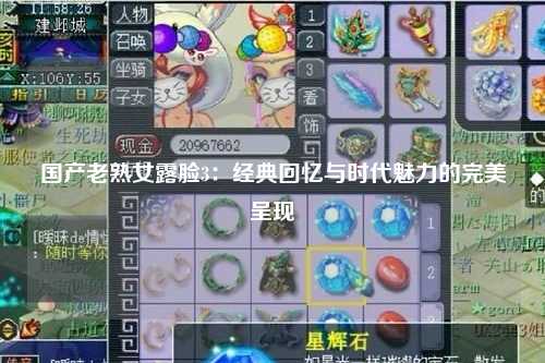 国产老熟女露脸3：经典回忆与时代魅力的完美呈现